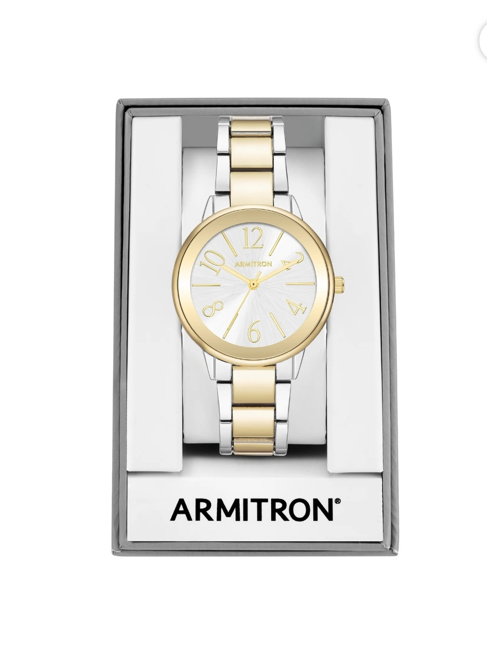 Armitron Two-Tone Gold and Silver Women's Bracelet Watch